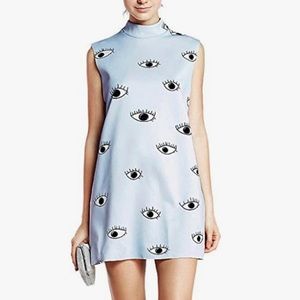 Light blue eyeball dress in size small.